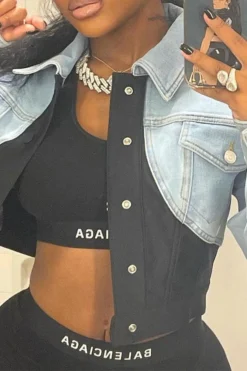 Blue Lapel Chic Denim Jacket -Prettytina H21101931 BL 5