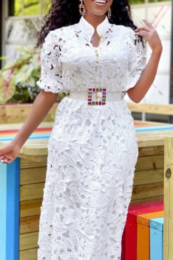 Floral Lace Cutout Feminine Maxi Dress With Belt -Prettytina H21122024 WH 4 4433bd6f 1700 43c5 8d08 5aac4ab29bc6