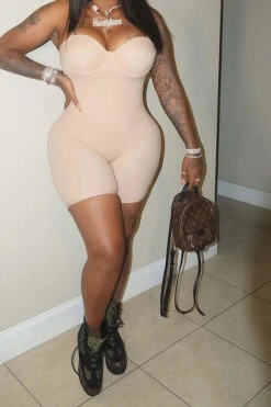 Solid Color Spaghetti Strap Simple Bodycon Romper 21 Solid Color Spaghetti Strap Simple Bodycon Romper -Prettytina H22021533 AP 5 fdc9abce a135 46eb 9aa0 81fc09f12086