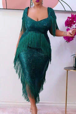 Sequined Luxe Tassel Irregular Midi Dress -Prettytina H22041154 GR 2 7e29dcb8 8c5a 4f53 a22b 579818650abf