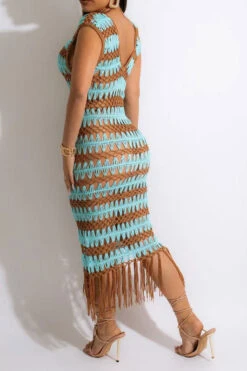 Wavy Lines Crochet Cutout Stunning Tassel Midi Dress Beachwear -Prettytina H22061460 BL 2 6145ff28 421b 47e1 b379 fe1ee874a266