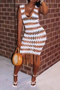 Wavy Lines Crochet Cutout Stunning Tassel Midi Dress Beachwear -Prettytina H22061460 WH 2 bd9c96f3 ae96 44ed 997e 9486abfd43e2
