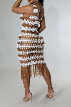 Wavy Lines Crochet Cutout Stunning Tassel Midi Dress Beachwear -Prettytina H22061460 WH 6 a4c86030 15fa 41c8 8f8e 993a7658a7fc