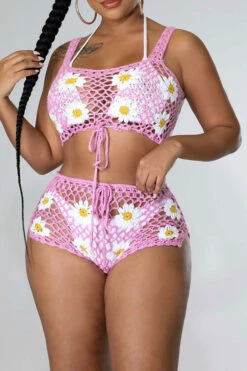Flower Pattern Pretty Crochet Cutout Drawstring Pant Suit Beachwear -Prettytina H22061461 PI 3 6b3734b4 d24e 4d11 9217 40dee9689fb2