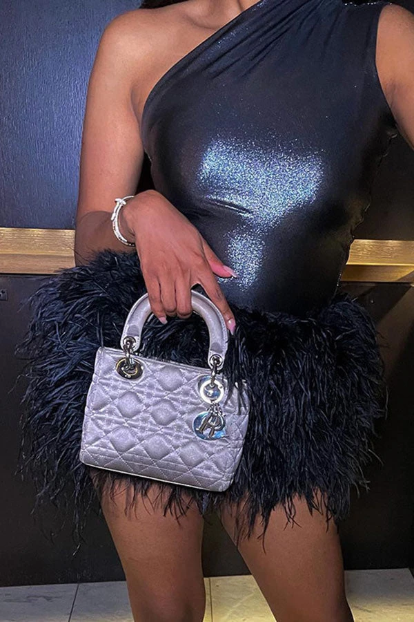 Solid Color Undeniable Feather Dress Suit 15 Solid Color Undeniable Feather Dress Suit - Image 15