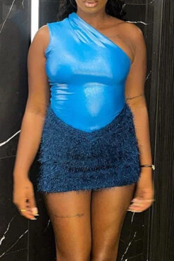 Solid Color Undeniable Feather Dress Suit 30 Solid Color Undeniable Feather Dress Suit -Prettytina H22090618 BL 4 d79f0f46 bfb2 4521 a173 1c29d5cd0384