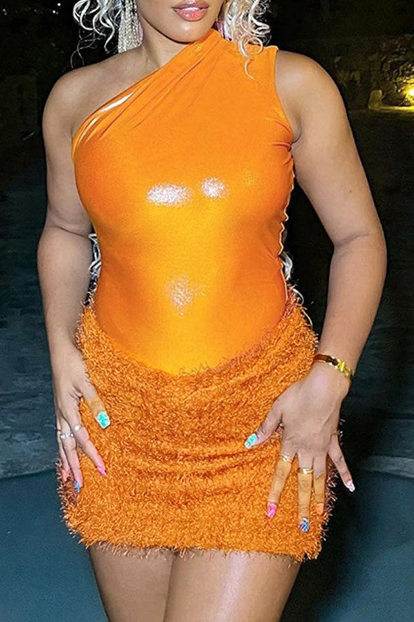 Solid Color Undeniable Feather Dress Suit 20 Solid Color Undeniable Feather Dress Suit - Image 20