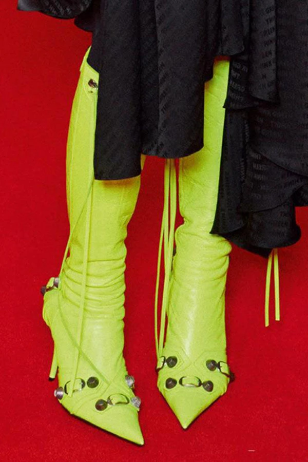 Rivet Design Rocking Pointed Toe Boots 9 Rivet Design Rocking Pointed Toe Boots - Image 9