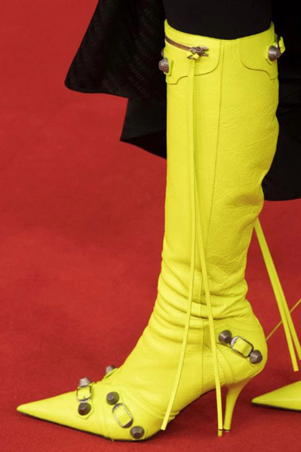 Rivet Design Rocking Pointed Toe Boots 3 Rivet Design Rocking Pointed Toe Boots - Image 3