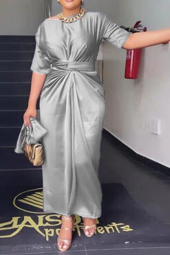 Solid Color Simple Strappy Dress Suit -Prettytina H23021646 AS 1