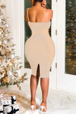 Rhinestone Party Bodycon Midi Dress 11 Rhinestone Party Bodycon Midi Dress -Prettytina H23022319 AP 2