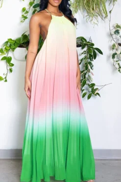 Gradient Simple Backless Flowy Pleated Maxi Dress -Prettytina H23032074 GR 4 100cfe8d cf89 4036 87f4 14826ddadf2b
