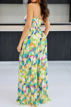 Floral Print Twisted Detail On-trend Pleated Jumpsuit -Prettytina H23032089 GR 2 9b06544f 85f4 48de b7e1 09d11224286b