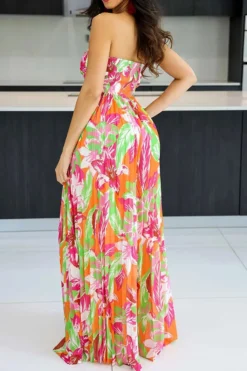 Floral Print Twisted Detail On-trend Pleated Jumpsuit -Prettytina H23032089 RE 2 e4b64d8b 4028 41fb b3e4 9c3dd7cc2350
