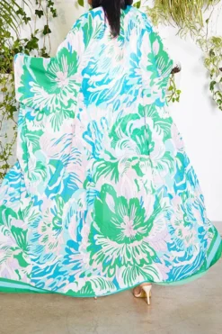 Floral Print Patchwork Beachy Flowy Pant Suit 17 Floral Print Patchwork Beachy Flowy Pant Suit -Prettytina H23050531 GR 4