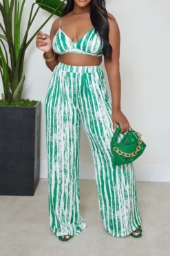 Tie Dye Striped Stylish Wide Leg Pant Suit -Prettytina H23060271 GR 3 c23d1266 daf6 438d 83ea 7f44194615cc