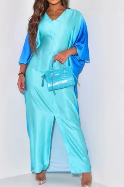 Gradient Undeniable High Split Maxi Dress 26 Gradient Undeniable High Split Maxi Dress -Prettytina H23062549 BL 1