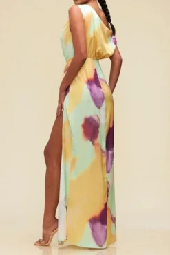 Tie Dye Pretty High Split Asymmetric Maxi Dress 7 Tie Dye Pretty High Split Asymmetric Maxi Dress -Prettytina H23072018 RT 4