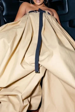 Solid Color Whimsical Wide Leg Jumpsuit With Belt -Prettytina HP2209293 KH 2 e00c3820 262a 4b73 a1c4 e9e23f19fc16